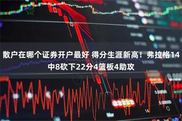 散户在哪个证券开户最好 得分生涯新高！弗拉格14中8砍下22分4篮板4助攻